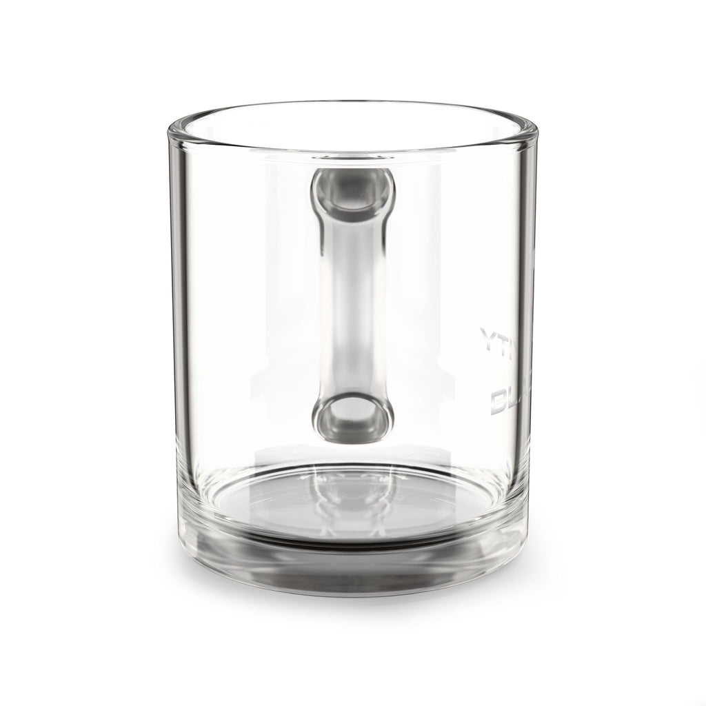 Etched Blacktivity Logo 10oz Clear Glass Mug