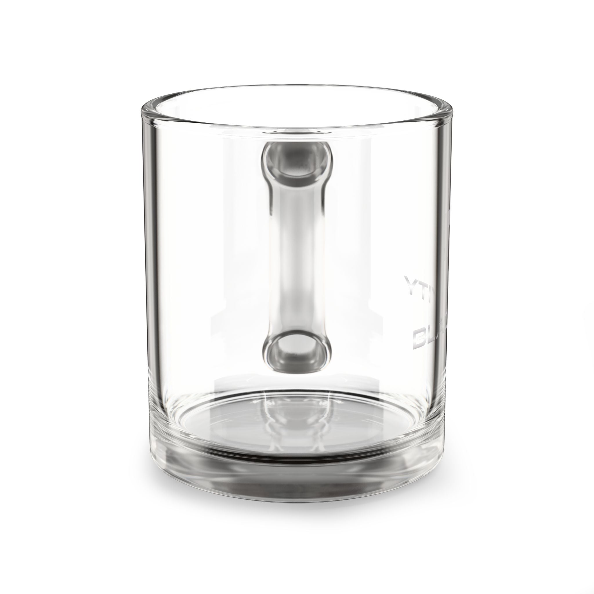 Etched Blacktivity Logo 10oz Clear Glass Mug