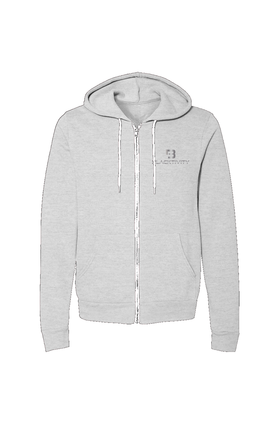 Blacktivity Unisex Heather Zip-Up Hoodie