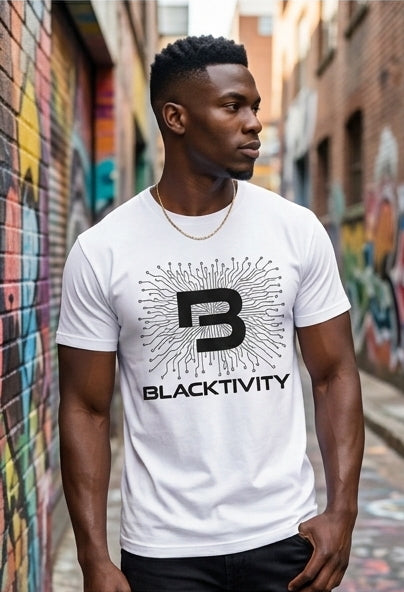 Blacktivity Black Circuitry Supima® Tee