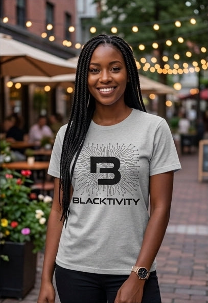Blacktivity Black Circuitry Supima® Tee