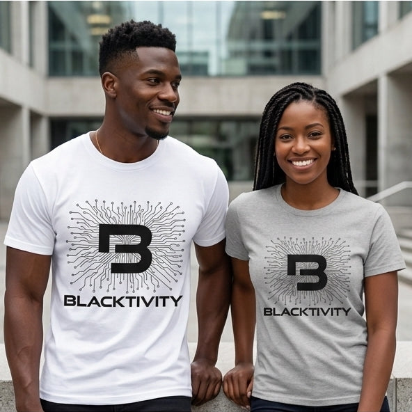 Blacktivity Black Circuitry Supima® Tee