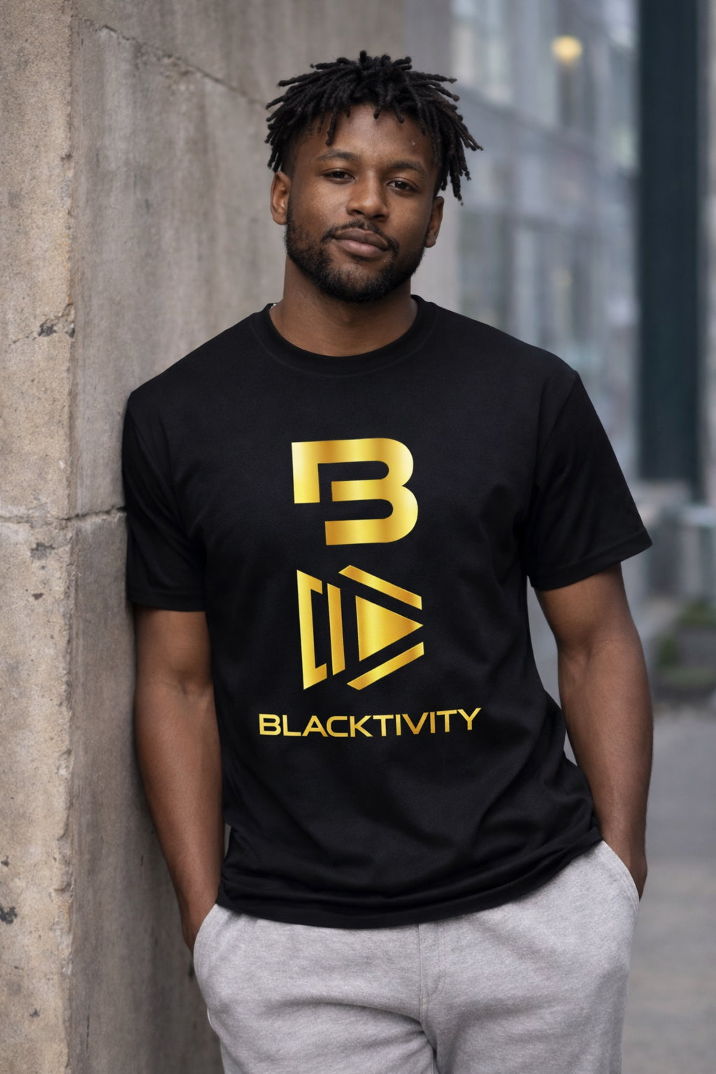 BLACKTIVITY Activate Tee — Gold