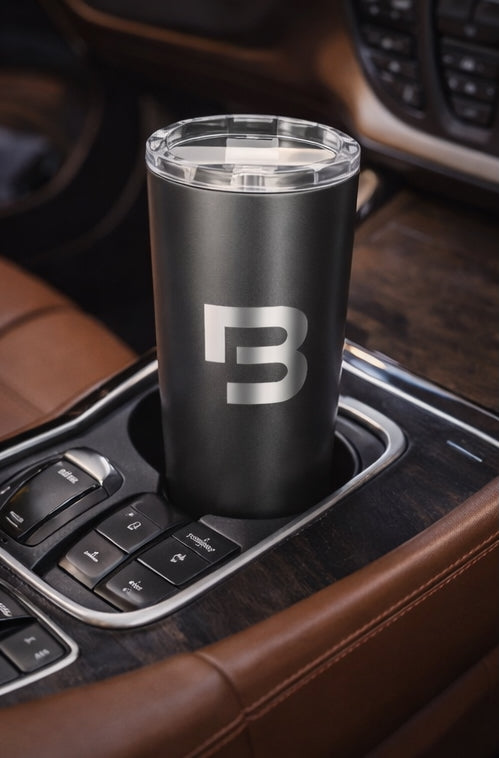Blacktivity Designer Travel Mug — 20oz Skinny Stainless Steel
