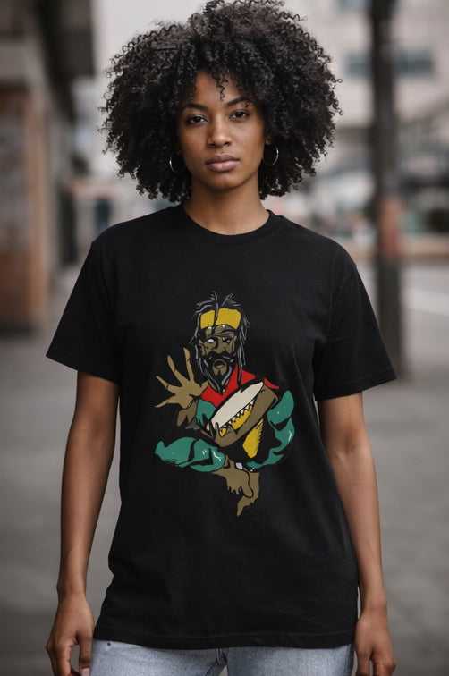 Roots & Rhythm Drum — Gildan 5000 Classic Tee