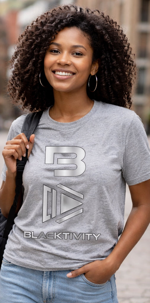 Blacktivity Activate Tee — Silver