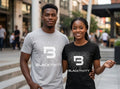 Blacktivity White Circuitry Supima® Tee