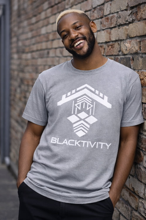 Blacktivity White Symbol Supima® Tee